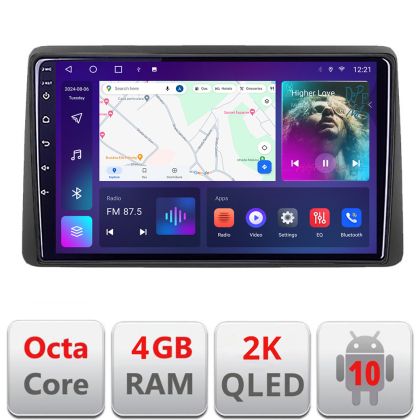 Navigatie Dacia Duster 2018- C-199 Android Octa Core Ecran 2K QLED GPS 4G 4+32GB 360 KIT-199+EDT-E410-2K v1