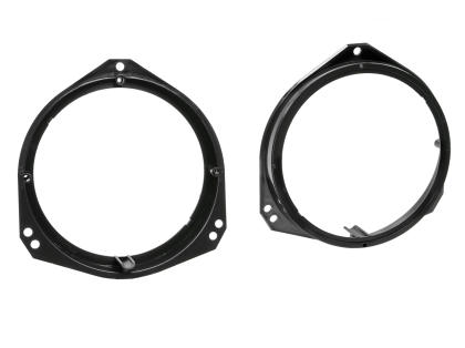 Inele adaptare difuzor 165mm uși față multi-brand (BMW, Mercedes-Benz, Nissan, Opel, Renault) – 25 modele compatibile – plug & play