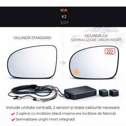 Senzor unghi mort Kia-7 2017 Kia K2 — oglindă dedicată