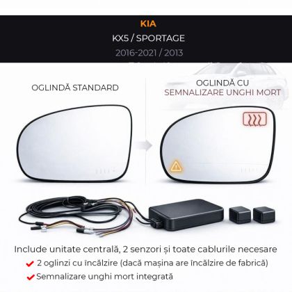 Oglinda dedicata Kia-10 2016-2021 Kia KX5 Romania Kia Sportage 2013 BSD Blue Mirror