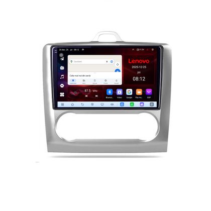 Navigatie Ford Focus 2 Automat Lenovo Kit-140-automatic 8 Core 2.2 Ghz 8+128 Qled Incell 1K Android 360 Carplay DSP AHD 1080P ADAS 4G Wifi 5Ghz Bluetooth PRO