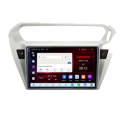Navigatie Peugeot 301 Citroen C-Elisee Lenovo Kit-301 8 Core 2.2 Ghz 8+128 Qled Incell 1K Android 360 Carplay DSP AHD 1080P ADAS 4G Wifi 5Ghz Bluetooth PRO v1