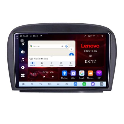 Navigatie Mercedes SL W230 2004-2011 Lenovo Kit-W230 8 Core 2.2 Ghz 8+128 Qled Incell 1K Android 360 Carplay DSP AHD 1080P ADAS 4G Wifi 5Ghz Bluetooth PRO