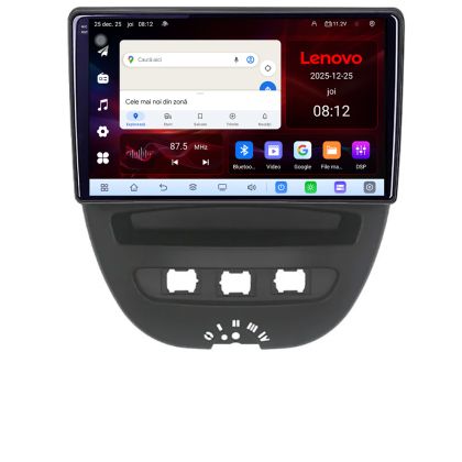 Navigatie Citroen C1 Peugeot 107 Toyota Aygo 2005-2014 8 Core 2.2 Ghz 8+128 Qled Incell 1K Android 360 Carplay DSP AHD 1080P ADAS 4G Wifi 5Ghz Bluetooth PRO v1