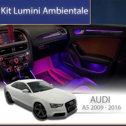 Lumini Ambientale NIGHTVIBE  Audi A5 8K 2009-2016 set complet control telefon sau sistem original
