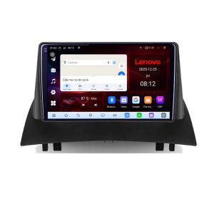 Navigatie Renault Megane 2 Lenovo Kit-098 8 Core 2.2 Ghz 8+128 Qled Incell 1K Android 360 Carplay DSP AHD 1080P ADAS 4G Wifi 5Ghz Bluetooth PRO