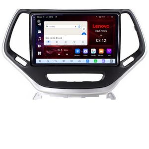 Navigatie Jeep Cherokee 2014-2019 Lenovo Kit-248 8 Core 2.2 Ghz 8+128 Qled Incell 1K Android 360 Carplay DSP AHD 1080P ADAS 4G Wifi 5Ghz Bluetooth PRO