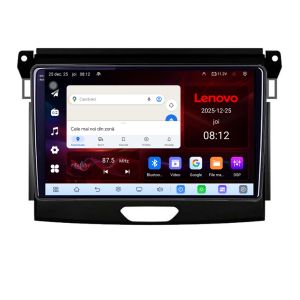 Navigatie Ford Ranger Lenovo Kit-574 8 Core 2.2 Ghz 8+128 Qled Incell 1K Android 360 Carplay DSP AHD 1080P ADAS 4G Wifi 5Ghz Bluetooth PRO