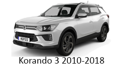 Lumini Ambientale SsangYong Korando gen 3 2010-2018