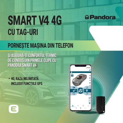 Motorindító készlet Ford Kuga 1. generáció 2008-2012, 4G telefonalkalmazás, GPS (összeszereléssel együtt) - Pandora Smart v4 (címkével)