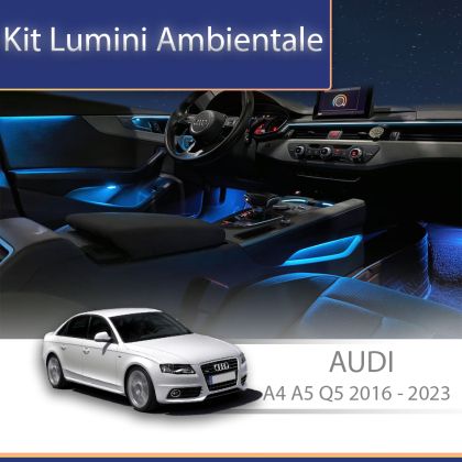 Lumini ambientale Audi A4 A5 Q5 B9 2016-2023 spatar scaune dedicate control telefon sau sistem original