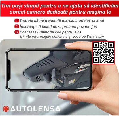 DVR kamera Audi modellek AD01 2013 - 18 A2,A3,A5,A5,A6,A7,A8,Q3,Q5,Q7,R8, előlapi kamera 1080p Autolensa, Model 24/7 fekete AD01