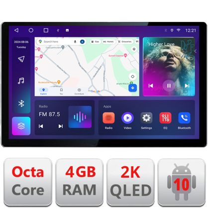 Dedikált navigáció Hummer H2 2008-2009 Edonav képernyő 13" 2K 4+32 Android Waze USB navigáció 4G 360 Toslink Youtube Rádió KIT-H2 V3