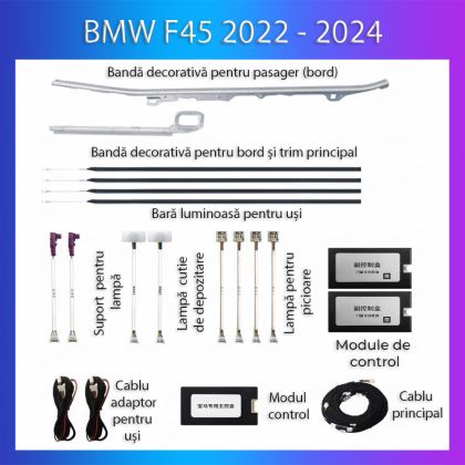 Hangulatvilágítás BMW 2-es sorozat 2022-2024 dedikált komplett telefonvezérlő készlet vagy eredeti rendszer
