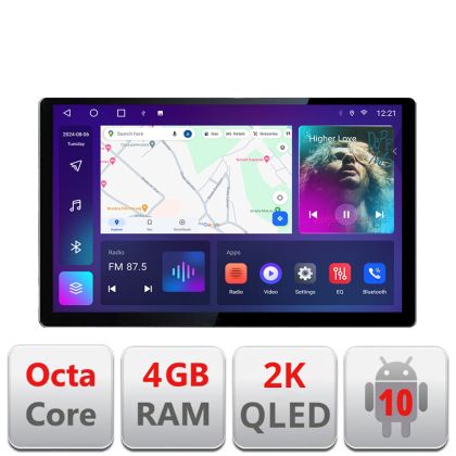 Dedikált navigáció Skoda Rapid Seat Toledo 2013 és Edonav 13"-os 2K képernyővel 4+32 Android Waze USB navigáció 4G 360 Toslink Youtube Rádió KIT-rapid és EDT-E413 V1