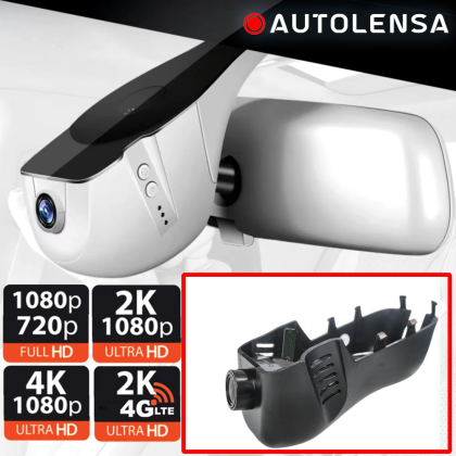 Volkswagen Touareg Premium 2015-2018 DVR kamera, 1080p elülső kamera Autolensa, 24/7 modell Fekete VW02
