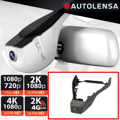 Volkswagen ID.4 2022-24 DVR kamera, 1080p Autolensa első kamera, 24/7 modell Fekete VW25