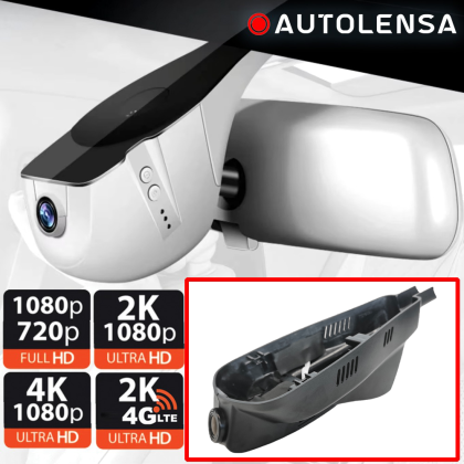 Peugeot 2008 2015-18 DVR kamera, 1080p Autolensa első kamera, 24/7 modell fekete PE04
