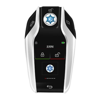 Cheie smart BMW G style cu touchscreen keyless entry argintiu 800