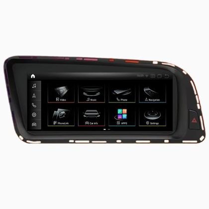 Navigáció Audi Q5 A5 MMI3G High EDT-Q5-MMI3G képernyő 8.8" Android GPS Internet Bluetooth USB Videó Qualcomm 4 GB + 64 GB