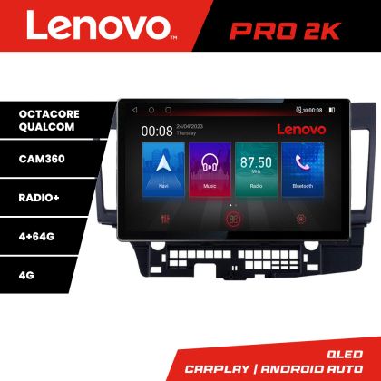 Navigáció MITSUBISHI LANCER K-037 Lenovo PRO 4+64 13 hüvelykes 2K android 4G DSP gps internet 8Core
