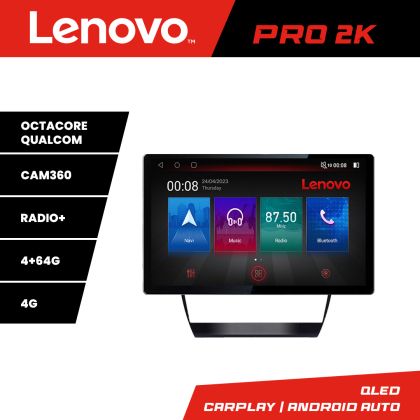Navigáció Audi A6 K-102 Lenovo PRO 4+64 13 hüvelykes 2K android 4G DSP gps internet 8Core