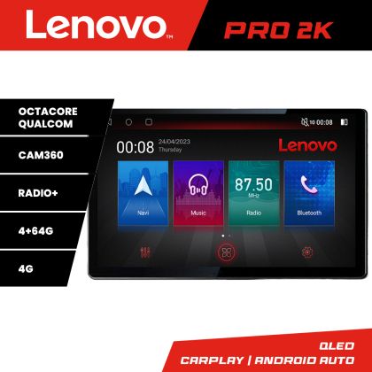 Navigatie Eclipse Cross 2019- K-eclipse Lenovo PRO 4+64 13 inch 2K android 4G DSP gps internet a