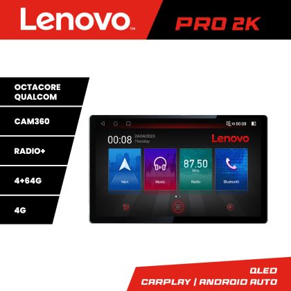 Navigáció Toyota Rav4 2018- K-RAV4 Lenovo PRO 4+64 13 hüvelykes 2K android 4G DSP gps internet Cor