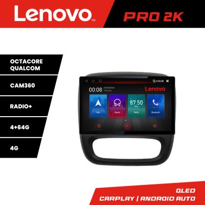 Navigáció Renault Trafic 2014-2017 K-rt09 Lenovo PRO 4+64 13 hüvelykes 2K android 4G DSP gps internet Q v1