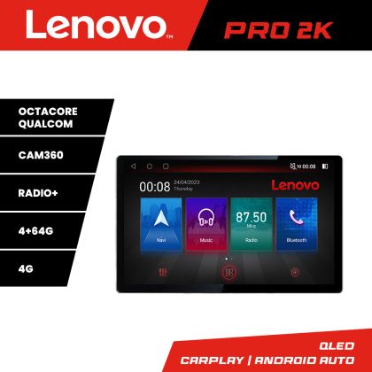 Navigáció Toyota Verso 2004-2009 Lenovo PRO 4+64 13 hüvelykes 2K android 4G DSP gps internet 8Core