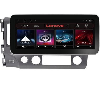 Navigáció Honda Civic 2005-2011 K-044 Lenovo PRO 4+64 12,3 hüvelykes qled android 4G DSP gps internet