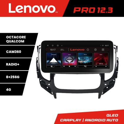 Navigáció Mitsubishi L200 2014-2020 K-1094 Lenovo PRO 8+256 12,3 hüvelykes qled android 4G DSP gps internet