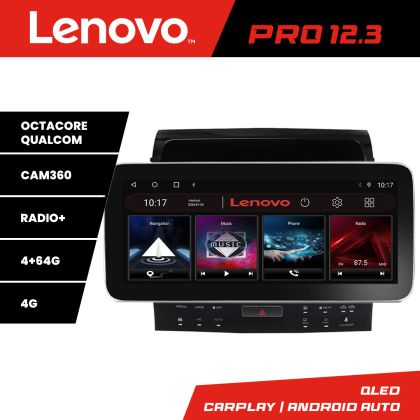 Toyota Landcruiser 200 V8 2007-2015 navigációval és 360 Lenovo PRO 4+64 12.3 hüvelykes qled android 4G DSP gps internet KIT-381-360
