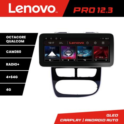 Navigáció Renault Clio 4 V1 K-467 Lenovo PRO 4+64 12,3 hüvelykes qled android 4G DSP gps internet 8Core