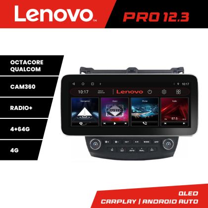 Navigáció Honda Accord 2004-2008 K-accord Lenovo PRO 4+64 12,3 hüvelykes qled android 4G DSP gps internet Q
