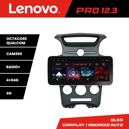 Navigáció Kia Carens 2006-2012 automata klíma Lenovo PRO 4+64 12.3 hüvelykes qled android 4G DSP gps internet KIT-carens-2006