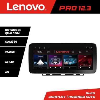 Navigáció Renault Clio 5 Lenovo PRO 4+64 12,3 hüvelykes qled android 4G DSP gps internet 8Core