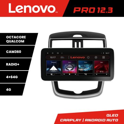 Navigáció Nissan Pulsar 2014-2018 Lenovo PRO 4+64 12,3 hüvelykes qled android 4G DSP gps internet KIT-pulsar