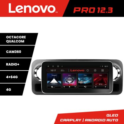 Navigáció Mercedes Sprinter 2018- Lenovo PRO 4+64 12,3 hüvelykes qled android 4G DSP gps internet Kit-sprinter