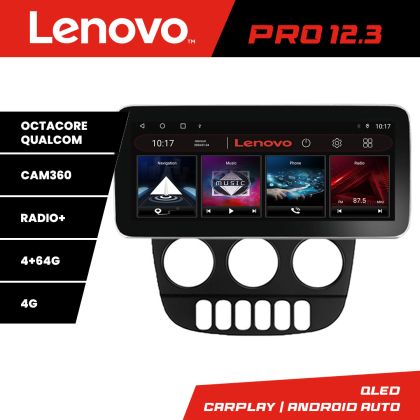 Navigáció Mercedes ML W163 1998-2005 Lenovo PRO 4+64 12,3 hüvelykes qled android 4G DSP gps internet Kit-i20-2012