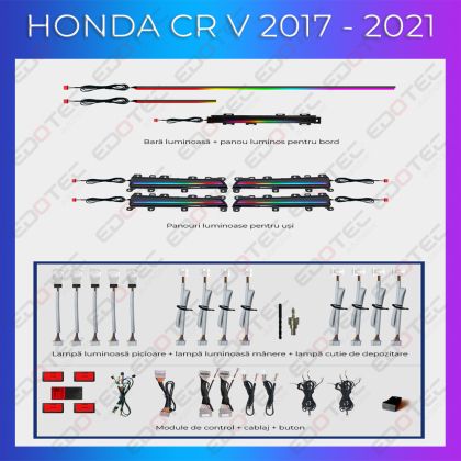 Honda Civic 2022 hangulatvilágítás komplett telefonvezérlő szett vagy eredeti rendszer