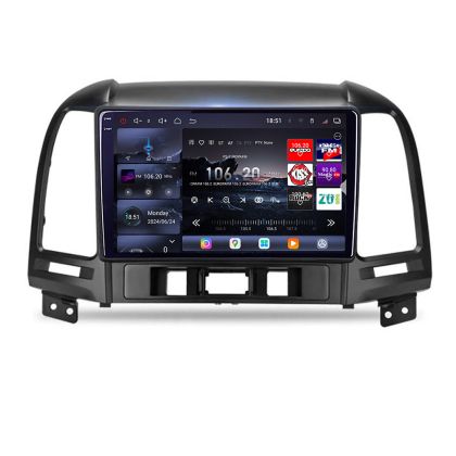 Navigatie Hyundai Santa Fe 2007-2012 Edotec Kit-008 8 core QLED 2K 16+512GB 360 Android Waze USB Navigatie Internet Youtube Radio