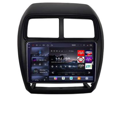 Navigáció Mitsubishi ASX 2017-2021 modellfrissítés Android rádió gps internet 8 magos QLED 2K 12+256GB 360 Edotec v1