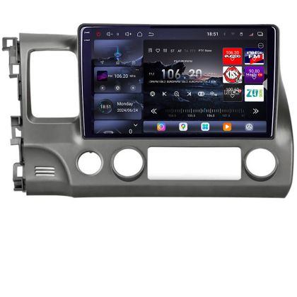 Navigatie Honda Civic Sedan 2005-2011 Edotec Kit-044 8 core QLED 2K 16+512GB 360 Android Waze USB Navigatie Internet Youtube Radio