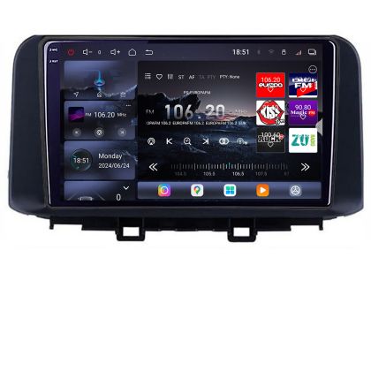 Navigatie Hyundai Kona 2017-2022 Edotec Kit-1058 8 core QLED 2K 16+512GB 360 Android Waze USB Navigatie Internet Youtube Radio