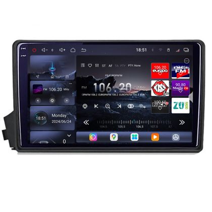 Navigatie Ssangyong Kyron Actyon 2005-2014 Edotec Kit-158 8 core QLED 2K 16+512GB 360 Android Waze USB Navigatie Internet Youtube Radio