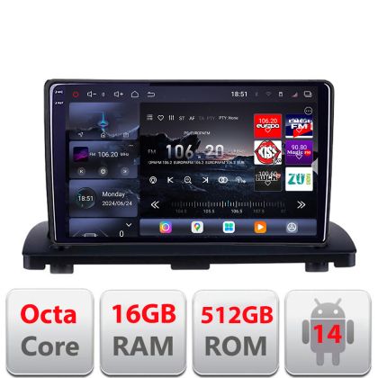 Volvo XC90 2002-2014 Edotec Kit-173 navigáció 8 magos QLED 2K 12+256GB 360 Android Waze USB internet navigáció Youtube rádió