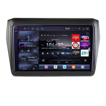 Navigatie Suzuki Swift 2017- Edotec Kit-2179 8 core QLED 2K 16+512GB 360 Android Waze USB Navigatie Internet Youtube Radio