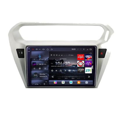 Navigáció Peugeot 301 2012-2020 Citroen C-Elisee Edotec Kit-301 8 magos QLED 2K 12+256GB 360 Android Waze USB Internet Navigáció Youtube Rádió