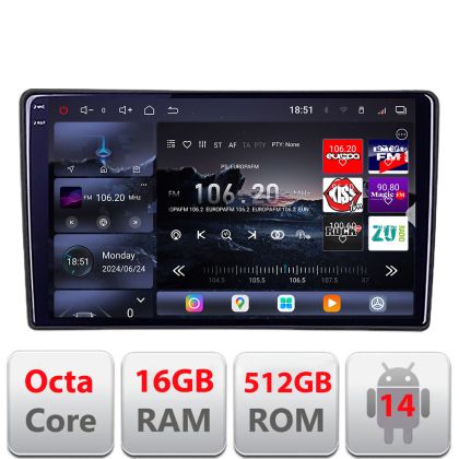 Peugeot 308 2013-2017 Edotec Kit-308 navigáció Android rádióval, Bluetooth internettel, 8 magos QLED 2K 12+256GB 360